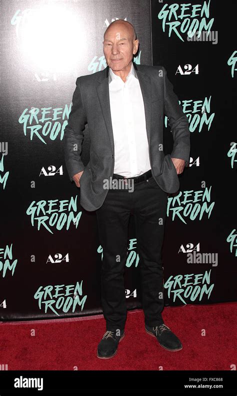 Los Angeles, CA, USA. 13th Apr, 2016. Patrick Stewart. ''Green Room'' Los Angeles Premiere held ...