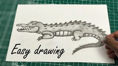 Crocodile Drawing Outline