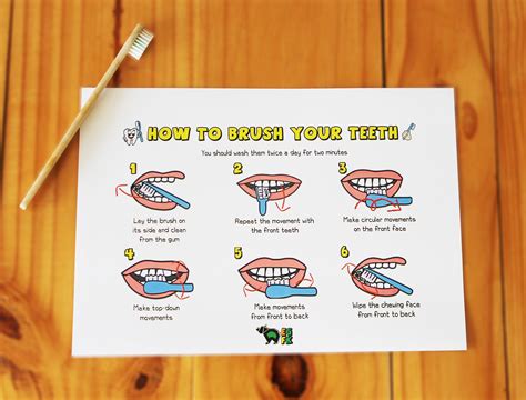 Printable Brush Teeth Visual