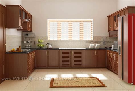 Evens Construction Pvt Ltd: Interior of a Kerala kitchen