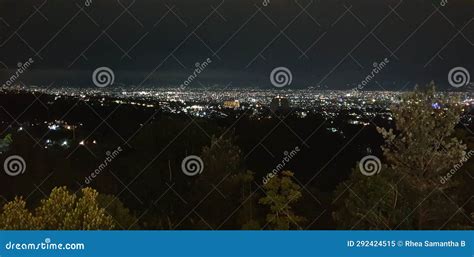 Bandung City Light at Night Stock Image - Image of dark, background: 292424515