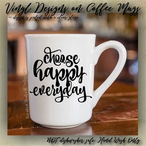 Choose HAPPY Everyday | Cute Coffee Mug | Coffee Cup | Funny Coffee Mugs | Inspirational Quotes ...