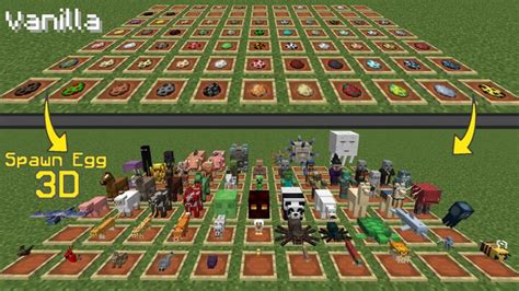 Spawn Egg 3D [1.14 - 1.19] Minecraft Texture Pack