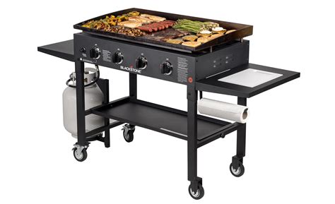 Blackstone 36 inch Outdoor Flat Top Gas Grill Griddle Station - 4-burner - Propane Fueled ...