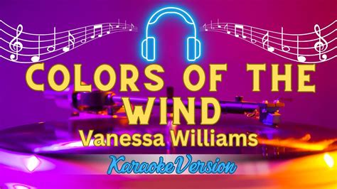 COLORS OF THE WIND - Vanessa Williams (KARAOKE PIANO VERSION) - YouTube