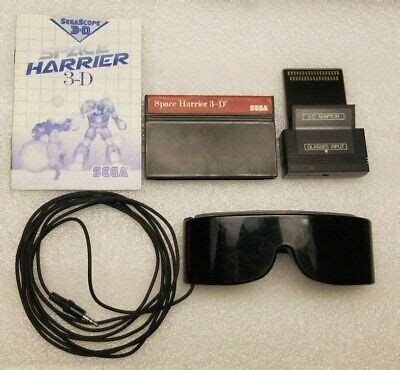 Official Sega Master System 3D Glasses & Adapter & Space Harrier 3D ...