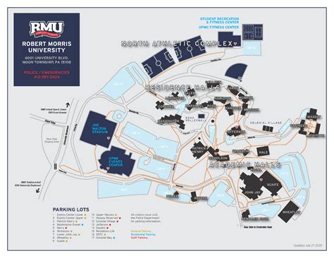 Robert Morris University Campus Map