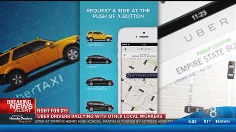 Fight for $15: Uber drivers rallying with local workers | cbs8.com