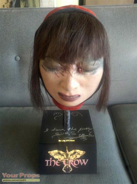 The Crow Bai Ling screen-matched sfx head original movie prop