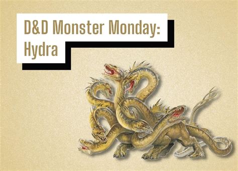 D&D Monster Monday: Hydra – DungeonSolvers