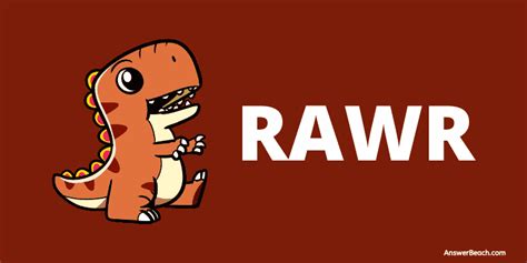 What Does Rawr Mean in Dinosaur? (It Means I Love You) - Answer Beach