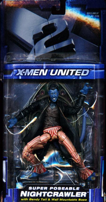 Super Poseable Nightcrawler X-Men 2 United X2 Action Figure Toy Biz