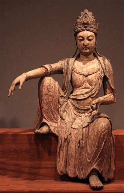 File:Kuan-yan bodhisattva, Northern Sung dynasty, China, c. 1025, wood, Honolulu Academy of Arts ...