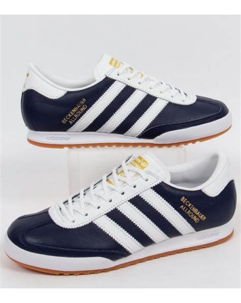 Adidas Beckenbauer Trainers Navy/white/gold, Originals