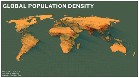 World Population Density Map