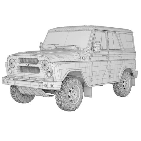 UAZ Hunter 2017 - 3D Model by podshyvalov