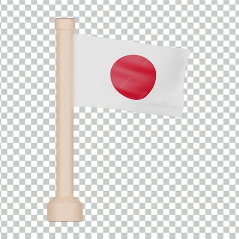 Premium PSD | Japan Flag 3D Icon