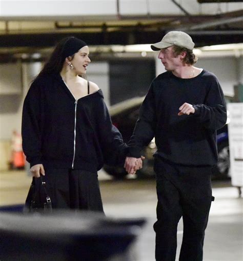 Jeremy Allen White and Rosalía hold hands on date in LA