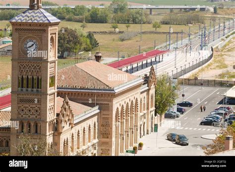 Mudejar-style Toledo train station Stock Photo - Alamy