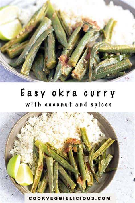 Sri Lankan okra curry - Cook Veggielicious