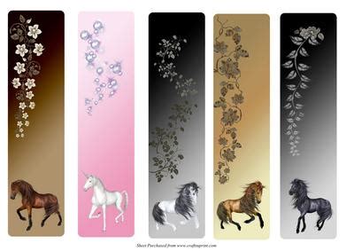 Horse Bookmarks - CUP98890_512 | Craftsuprint