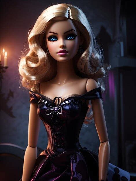 Premium AI Image | Barbie halloween background in flat design