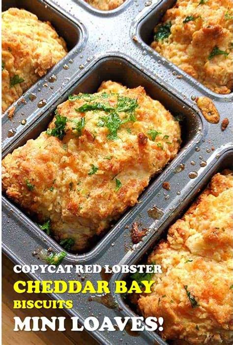 Easy Cheddar Bay Biscuit Recipe right from the oven. We love this mini loaf pan … | Pampered ...