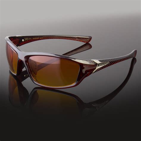 Sunny Shades - New Men HD Vision Sunglasses Sport Wrap Around Orange Driving Eyewear Glasses ...