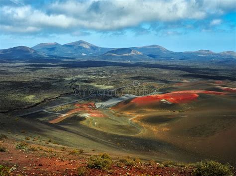 Volcanic Landscape of the Island of Lanzarote Canary Islands Spa Stock Photo - Image of view ...