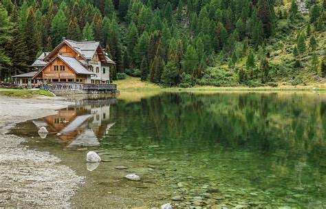 HD wallpaper: nature, photography, landscape, cabin, lake, forest ...