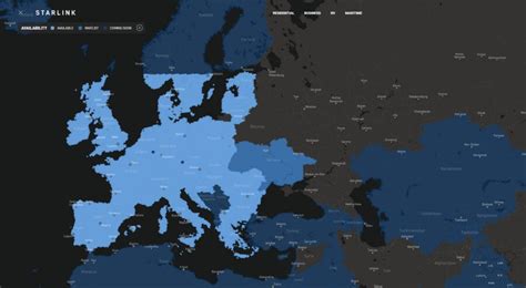 Starlink Map Europe