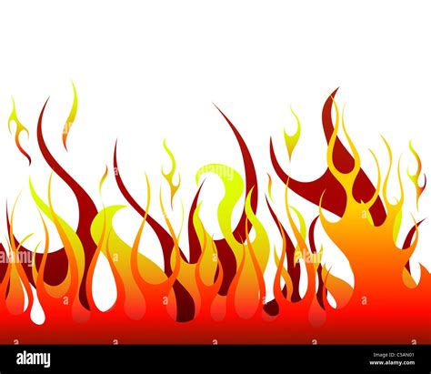 Inferno fire vector background for design use Stock Photo - Alamy