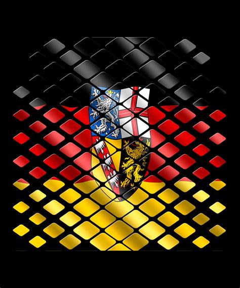 Saarland Flag Digital Art by LionnoiL - Fine Art America