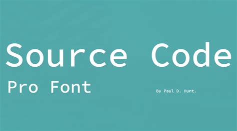 Source Code Pro Font Free Download