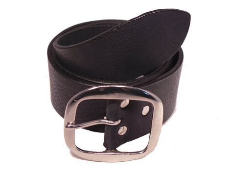 For Sale 2 Inch Black Leather Jean Belt | Nickel Plated Buckle – Buckle My Belt