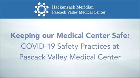 Safety at Pascack Valley Medical Center | Your safety is our priority ...