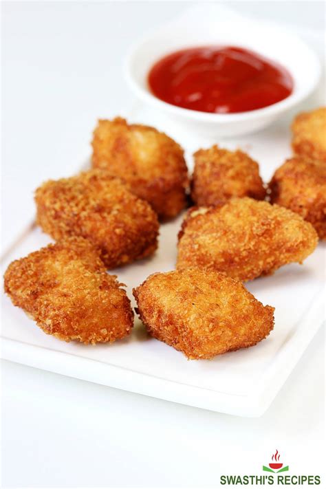 Chicken Nuggets Recipe (Fried, Baked & Air fryer) - Swasthi's Recipes