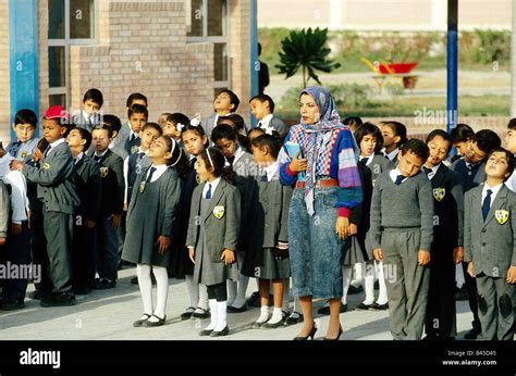 geography / travel, Egypt, people, group of children in school uniform ...