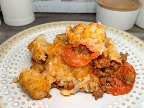 Pizza Tater Tots Casserole - Hot Rod's Recipes