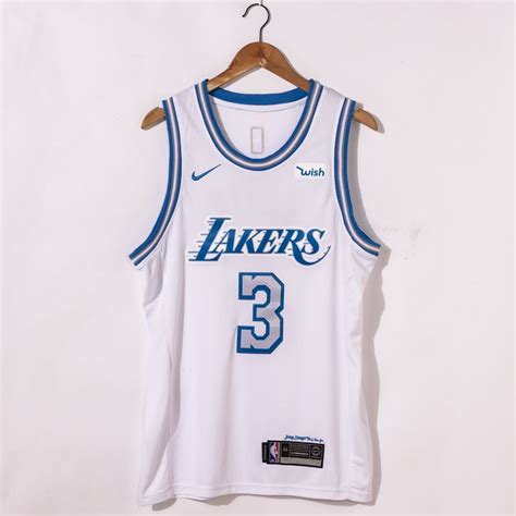 Anthony Davis #3 Los Angeles Lakers 2021 City Edition White Jersey