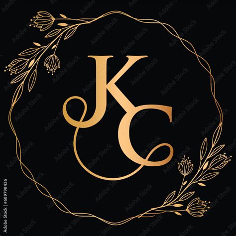 Alphabet K & C Logo, Wedding Logo, K Logo, C Logo, Monogram Logo, kc ...