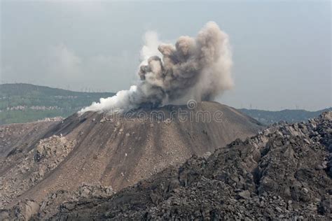 Ibu Volcano Eruption - Halmahera, Maluku Islands, Indonesia Stock Image - Image of archipelago ...