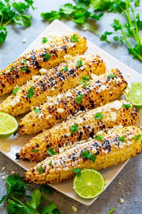 Grilled Mexican Corn Recipe (Elote) - Averie Cooks