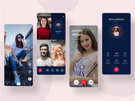 Video Calling App UI Design | App ui design, Ui design, App ui