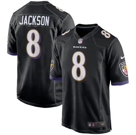 Lamar Jackson Game Player Jersey – Black – BALTIMORE FANS