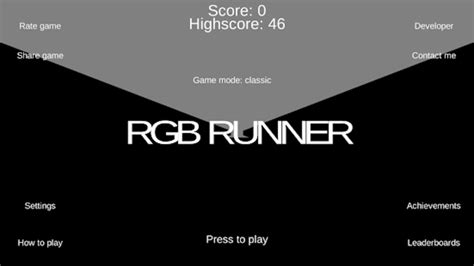 RGB Runner - Retro Arcade Game لنظام Android - تنزيل