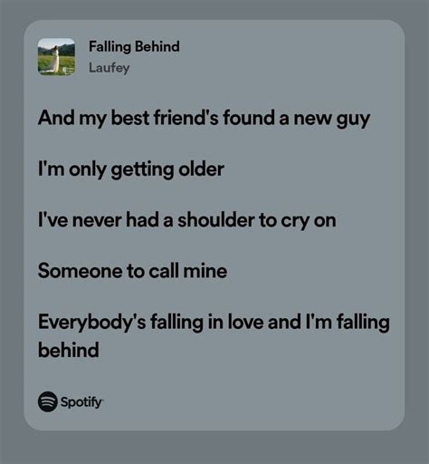 Falling Behind - Laufey | Im falling, True quotes, Fall behind