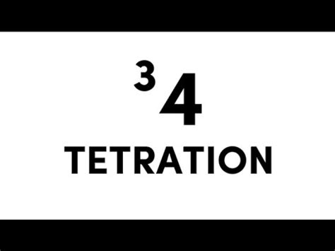 TETRATION — Repeated Exponentiation [MathBites] {#3} - YouTube