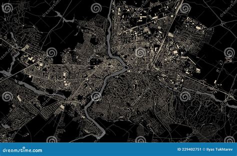 Map of the City of Vinnytsia, Ukraine Stock Vector - Illustration of ...