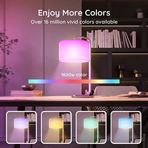 Govee Smart Light Bulbs, Dimmable RGBWW 9W LED Color Changing Bulbs 60W Equivalent, Work with ...